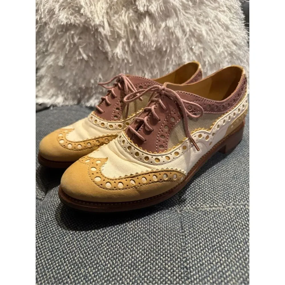 The Office of Angela Scott Mr Doubt in Sorbet gold / metallic/ cream 37.5 / 7.5